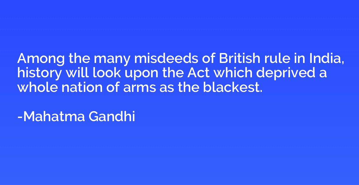 Among the many misdeeds of British rule in India, history wi