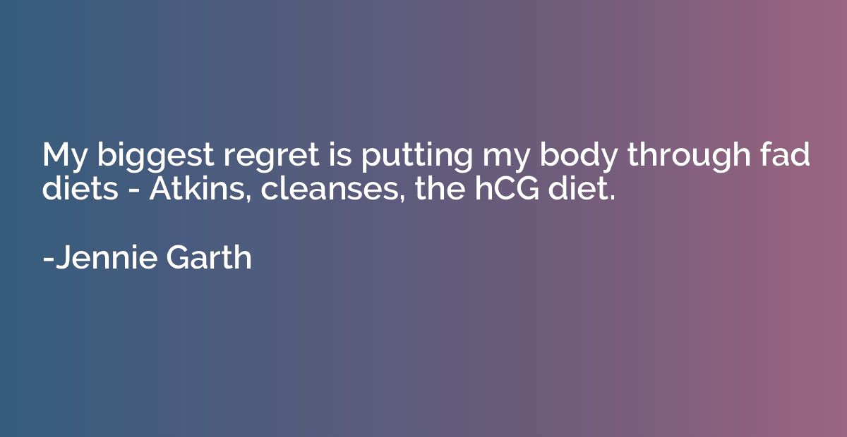 My biggest regret is putting my body through fad diets - Atk