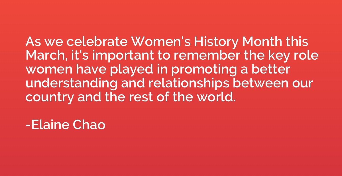 As we celebrate Women's History Month this March, it's impor