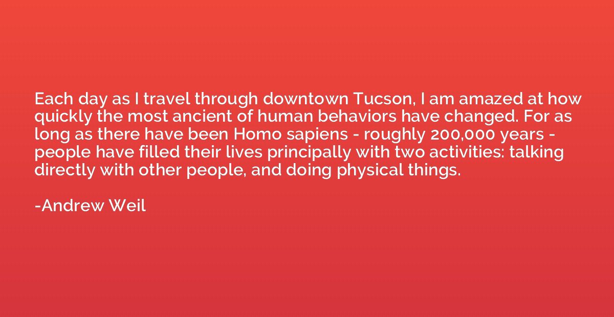 Each day as I travel through downtown Tucson, I am amazed at