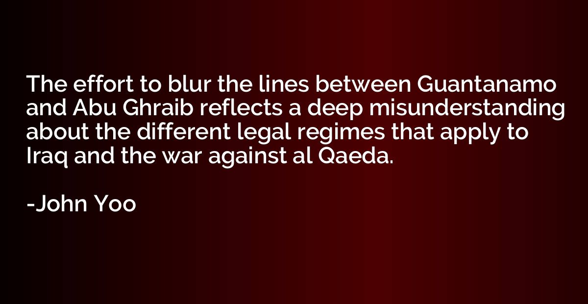 The effort to blur the lines between Guantanamo and Abu Ghra