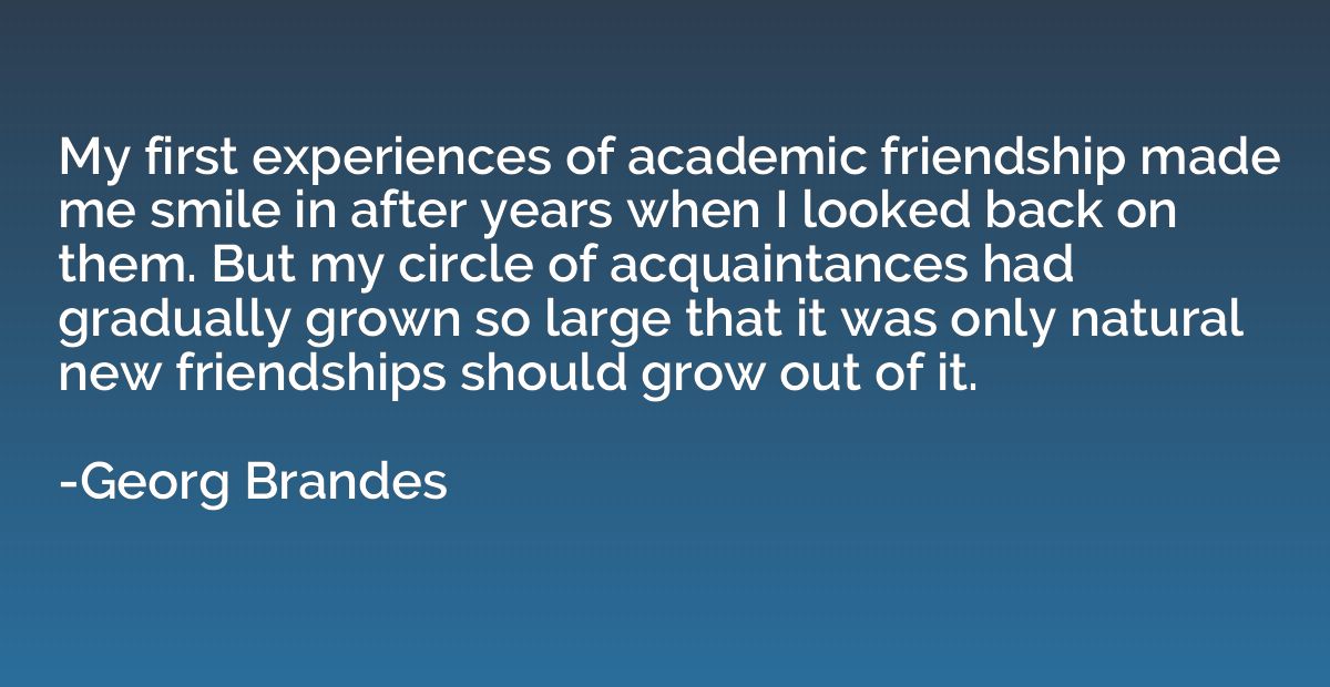 My first experiences of academic friendship made me smile in