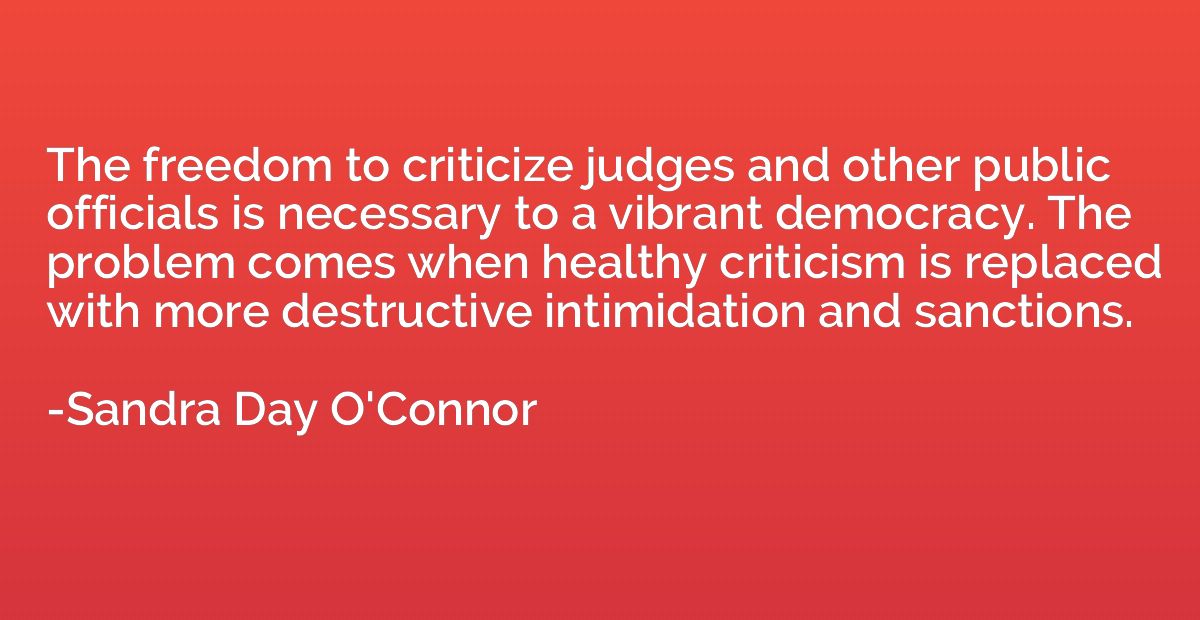 The freedom to criticize judges and other public officials i