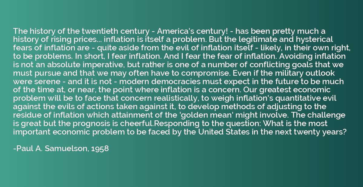 The history of the twentieth century - America's century! - 