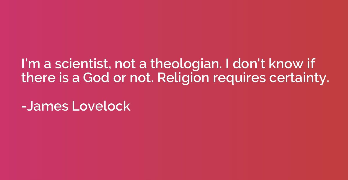 I'm a scientist, not a theologian. I don't know if there is 