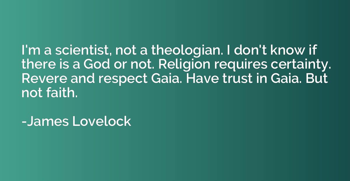 I'm a scientist, not a theologian. I don't know if there is 
