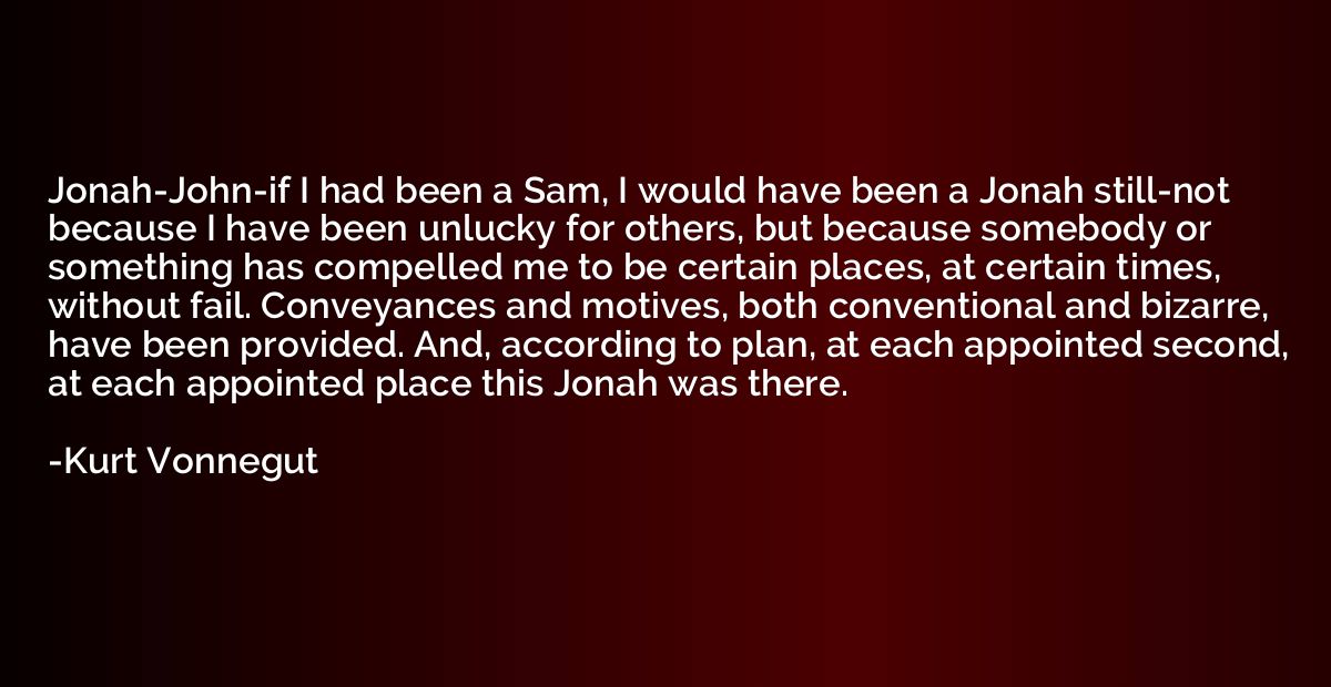 Jonah-John-if I had been a Sam, I would have been a Jonah st