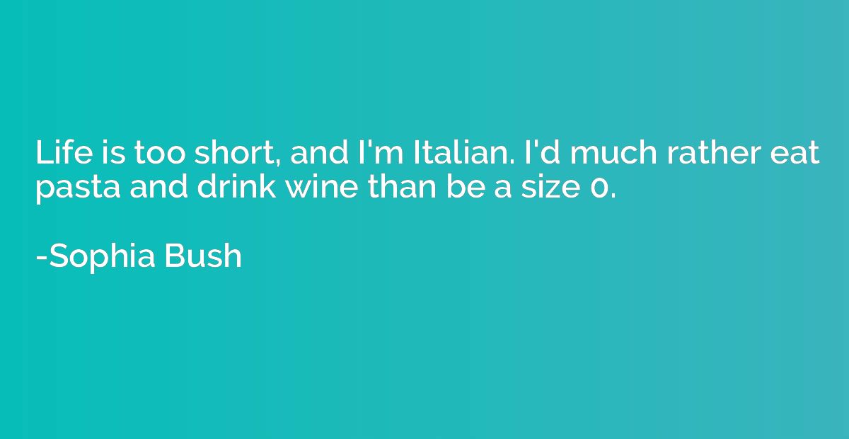 Life is too short, and I'm Italian. I'd much rather eat past