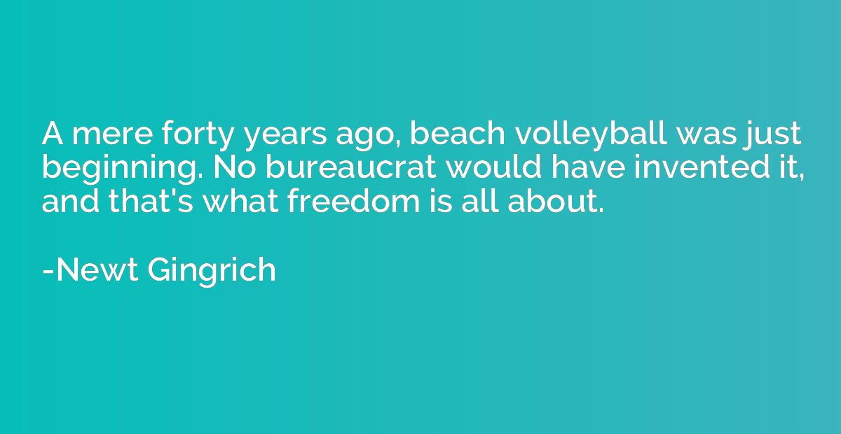A mere forty years ago, beach volleyball was just beginning.
