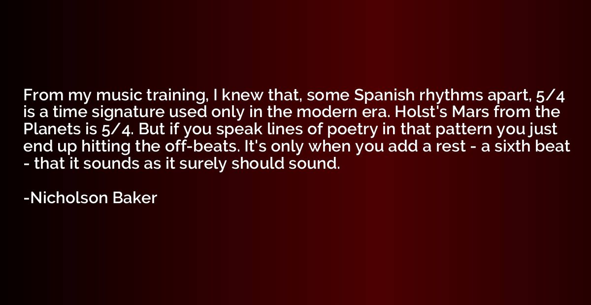 From my music training, I knew that, some Spanish rhythms ap