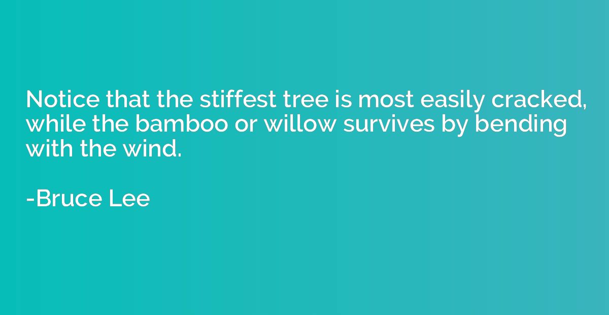 Notice that the stiffest tree is most easily cracked, while 