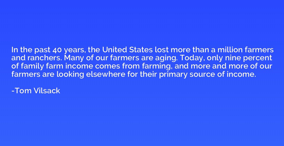 In the past 40 years, the United States lost more than a mil