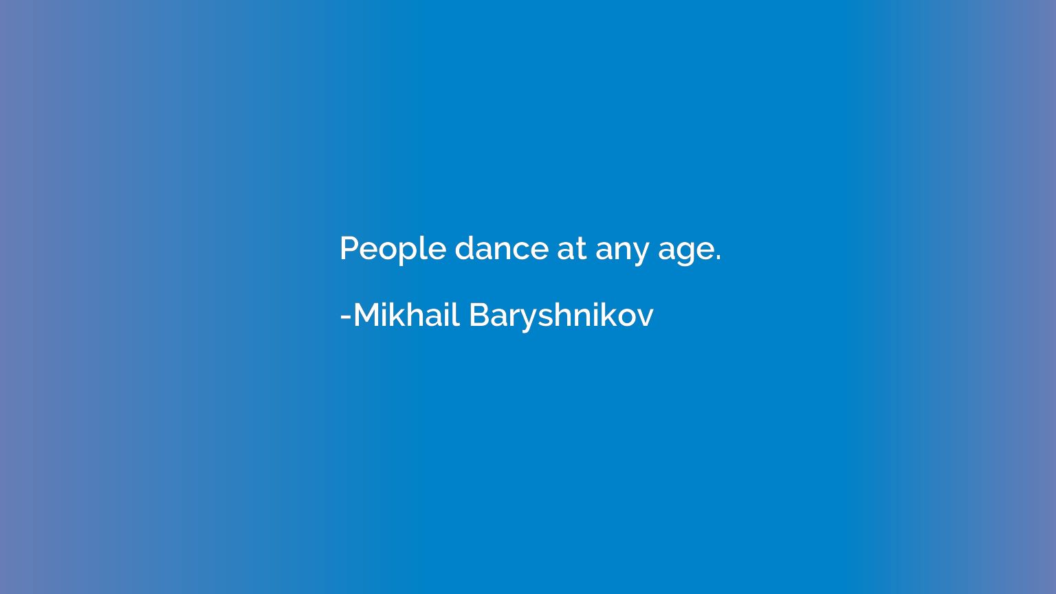 People dance at any age.