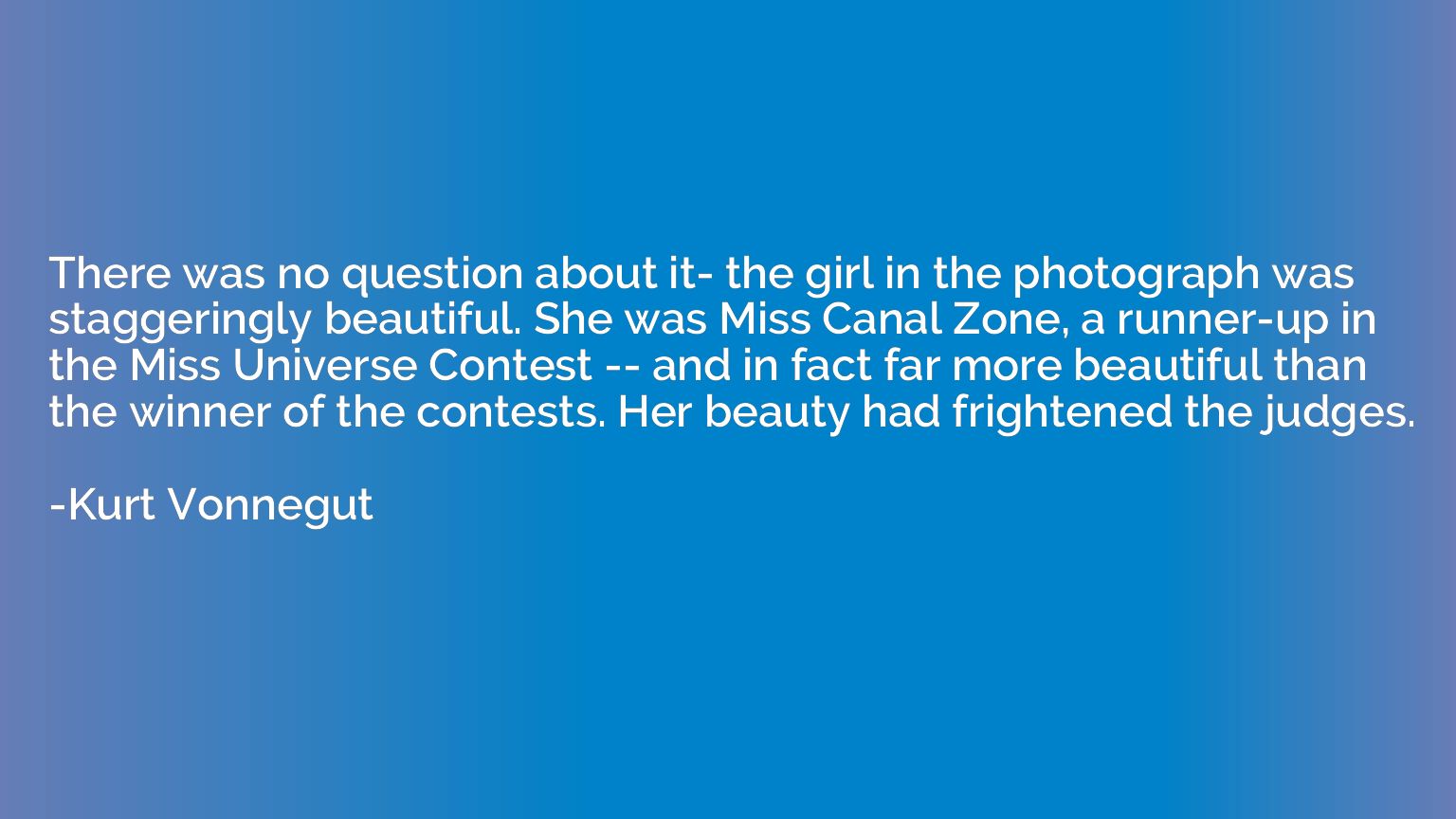 There was no question about it- the girl in the photograph w