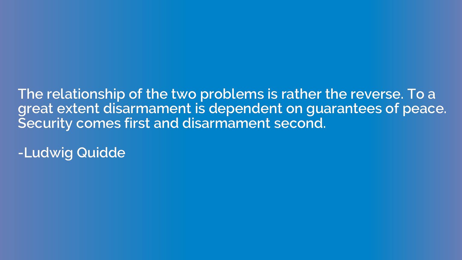 The relationship of the two problems is rather the reverse. 