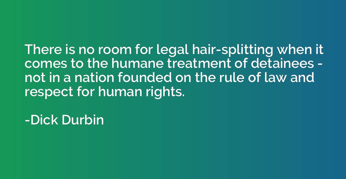 There is no room for legal hair-splitting when it comes to t