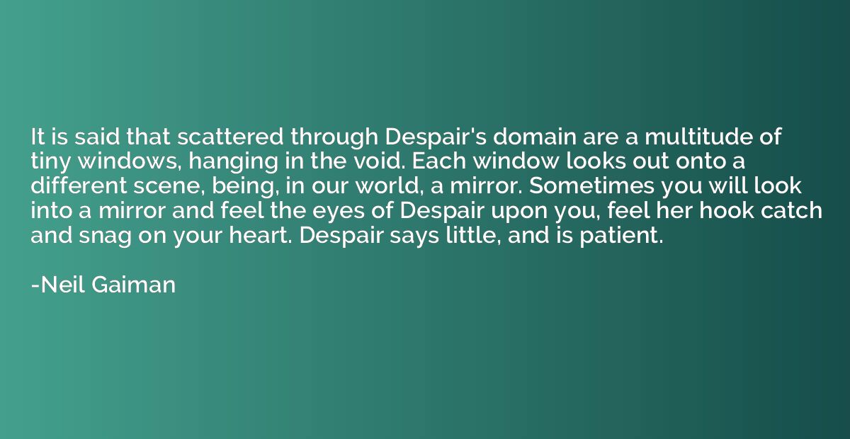 It is said that scattered through Despair's domain are a mul