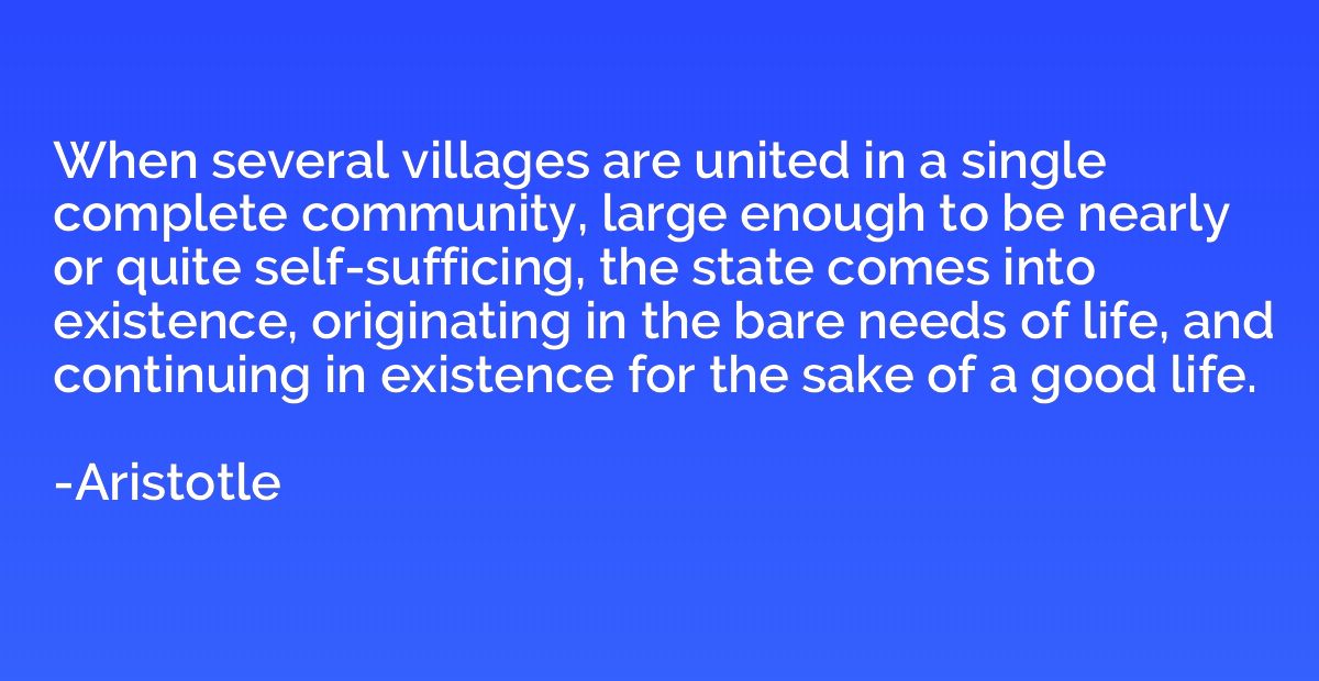 When several villages are united in a single complete commun