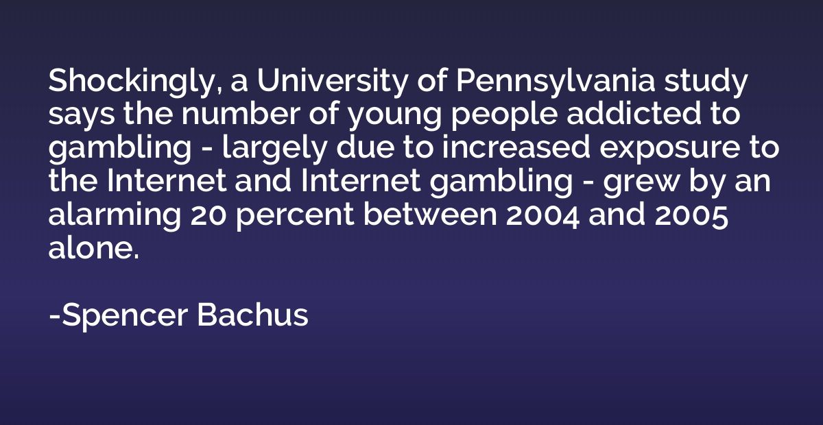Shockingly, a University of Pennsylvania study says the numb