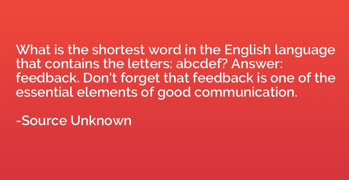 What is the shortest word in the English language that conta