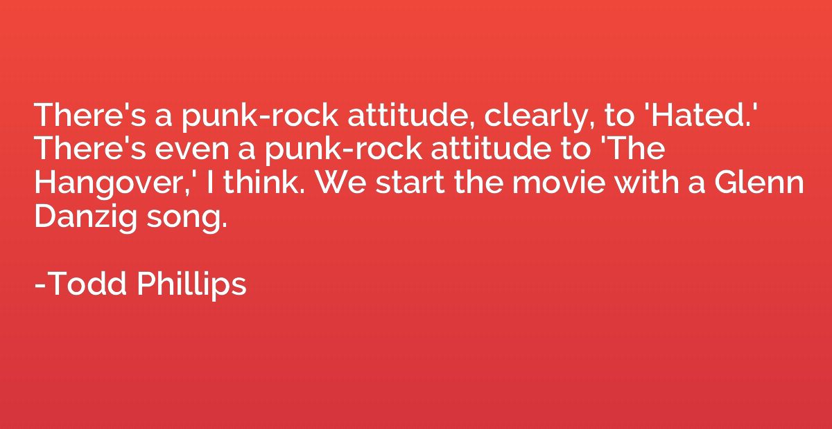 There's a punk-rock attitude, clearly, to 'Hated.' There's e