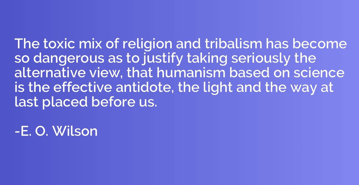 The toxic mix of religion and tribalism has become so danger