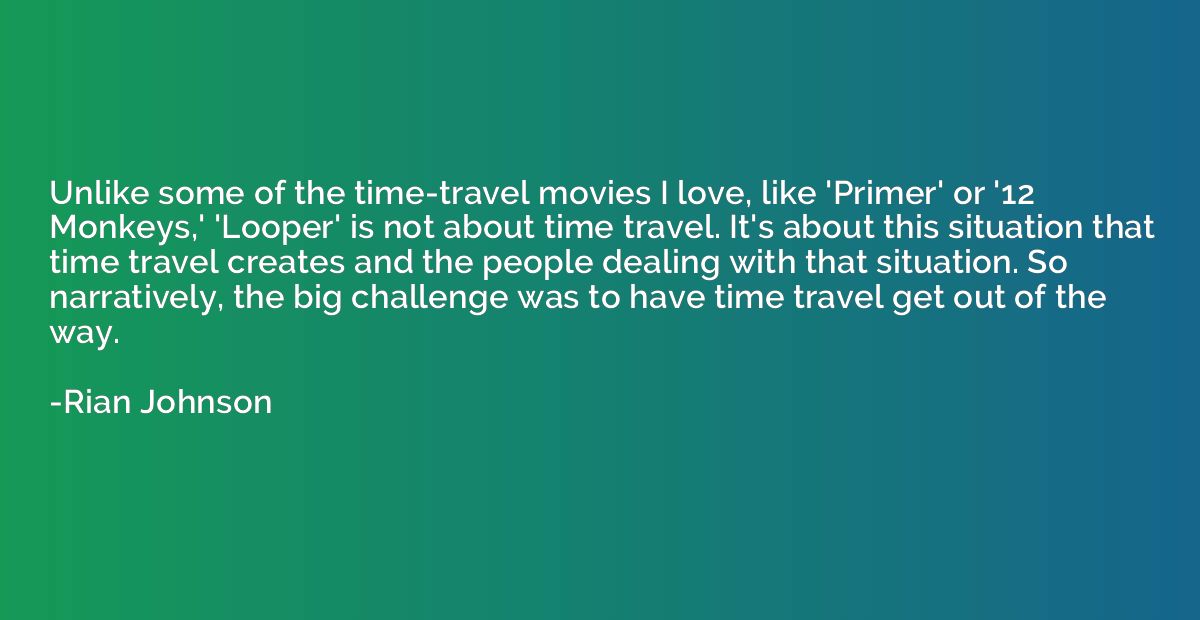 Unlike some of the time-travel movies I love, like 'Primer' 