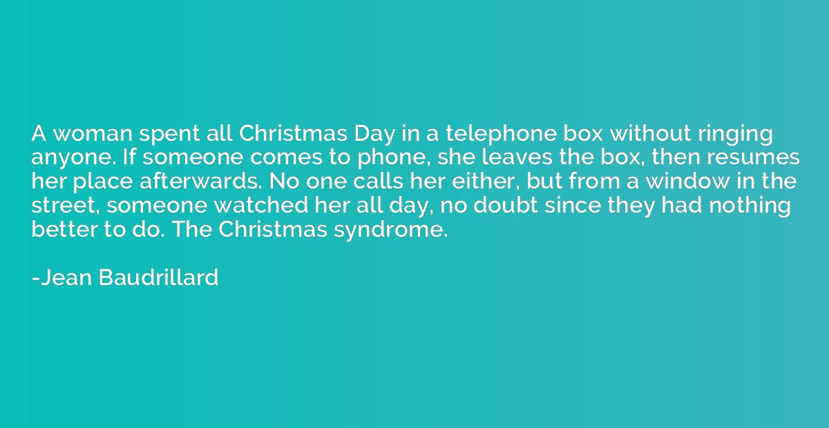 A woman spent all Christmas Day in a telephone box without r