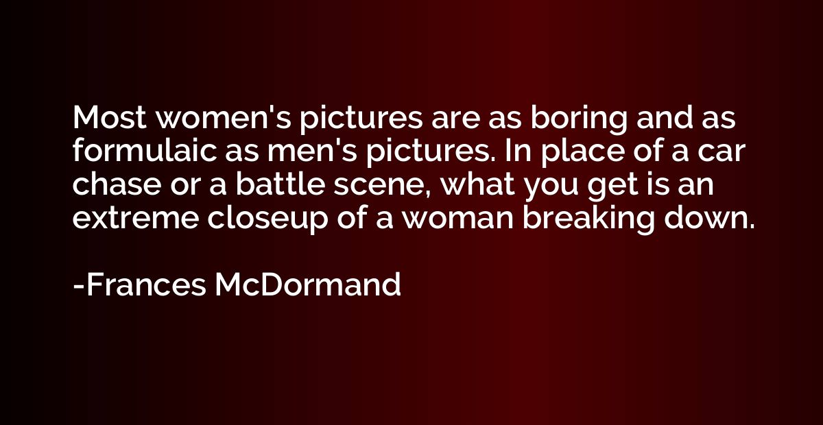Most women's pictures are as boring and as formulaic as men'